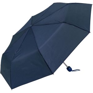 Dark blue compact umbrella with automatic open feature.