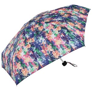 Colourful floral umbrella for rain protection and style.